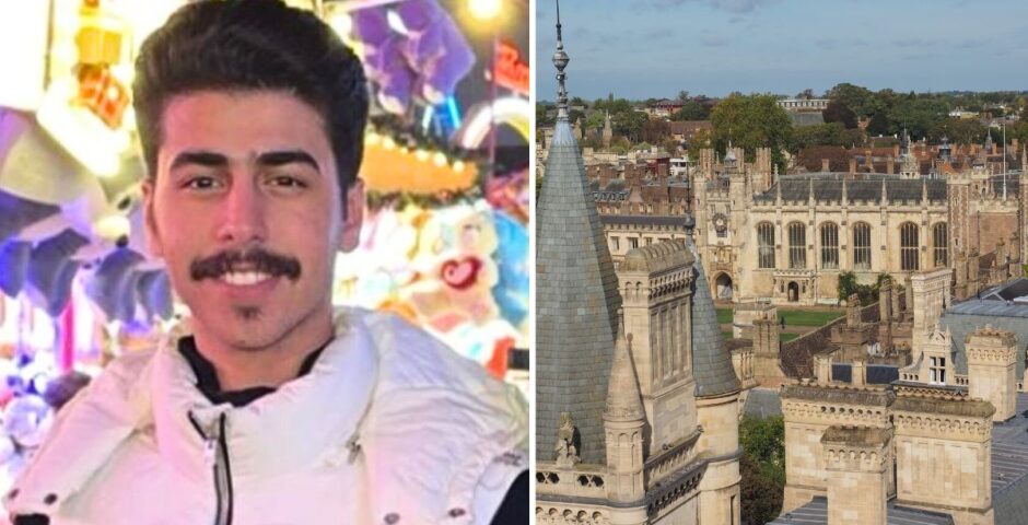 Mohammed Algasim and a picture of cambridge