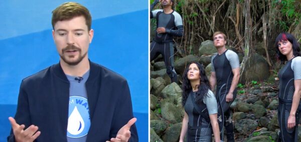 mr beast, and then katniss and co in the hunger games catching fire