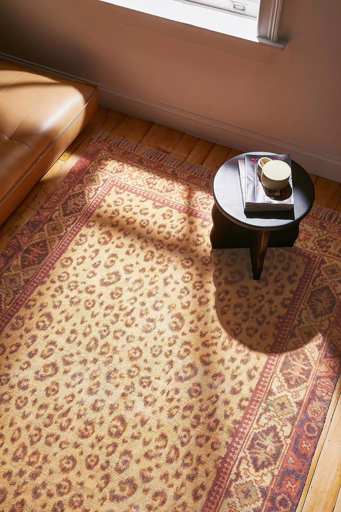 leopard print rug from urban