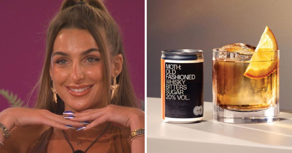 toni from love island and a moth cocktail