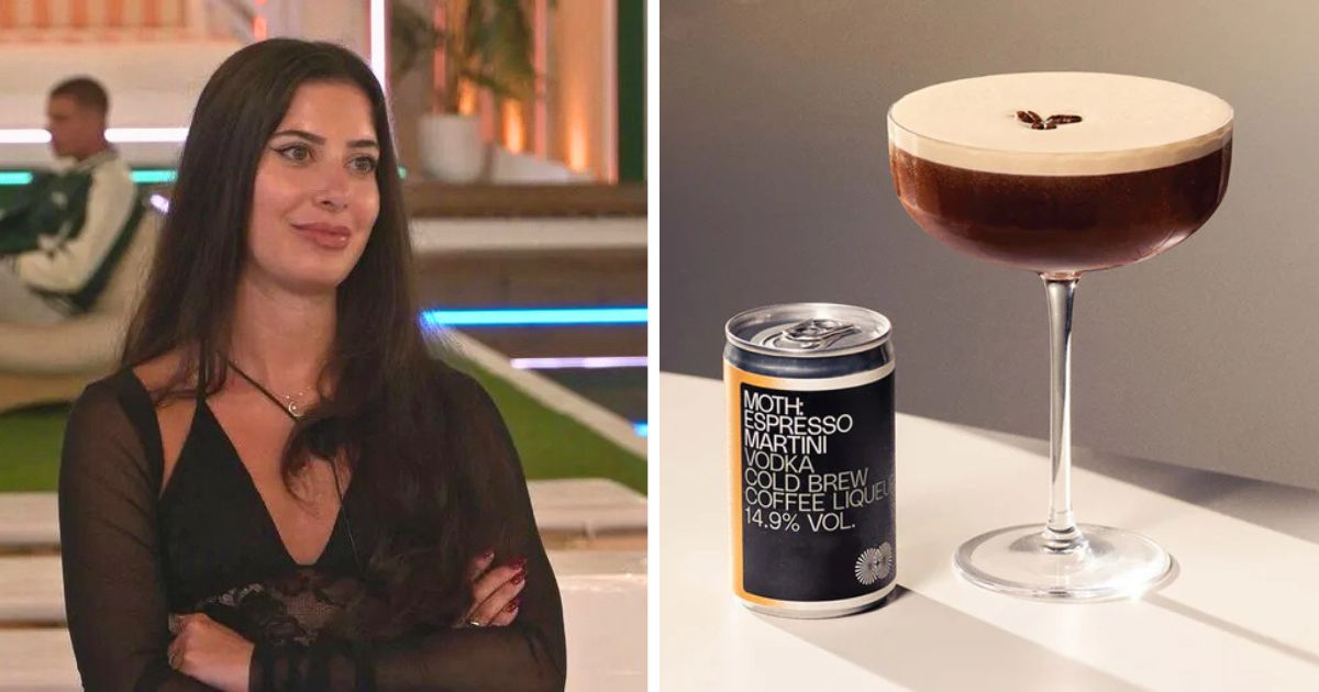 yas from love island and an espresso martini