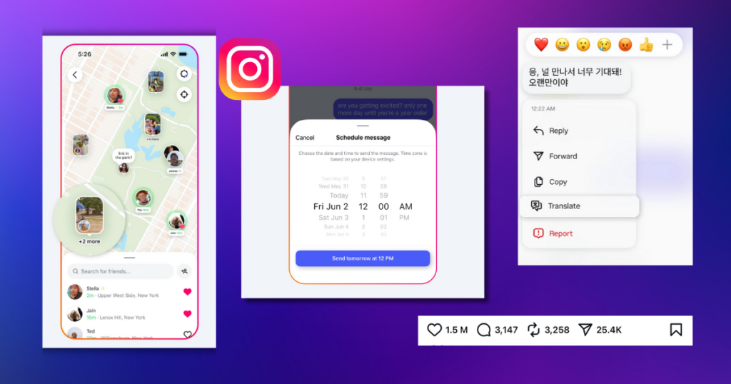 Instagram five new features