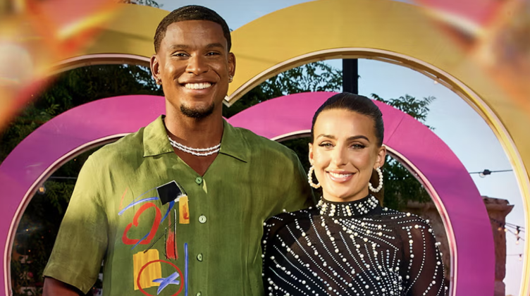 Toni and Cach on Love Island 2025