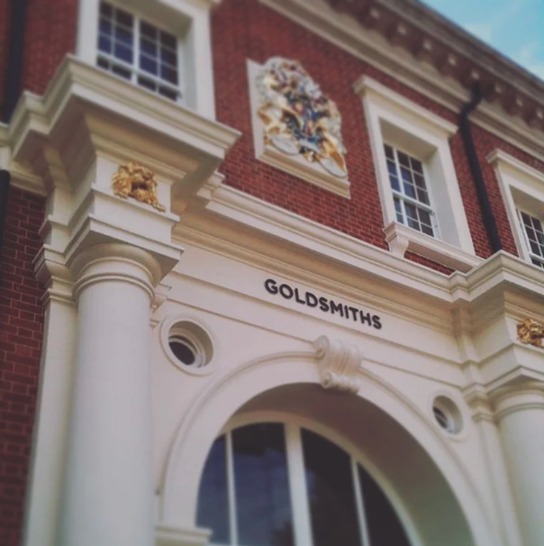 the main entrance of goldsmiths university of london in the uk