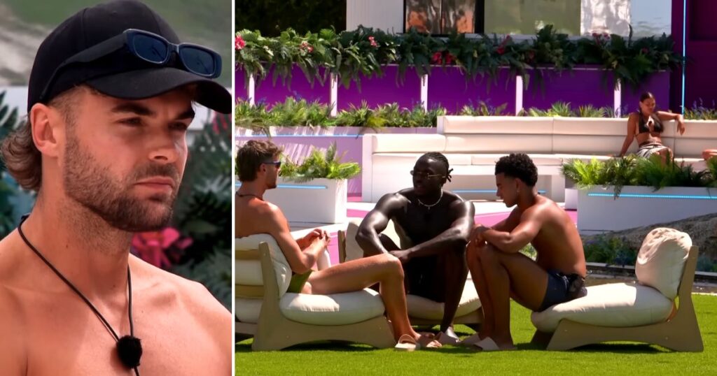 harry and emma and various other people in the love island 2025 villa