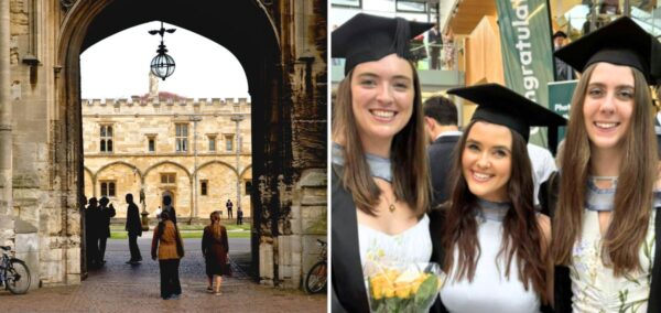 the university of oxford (one half of oxbridge) and then some grads from imperial college london