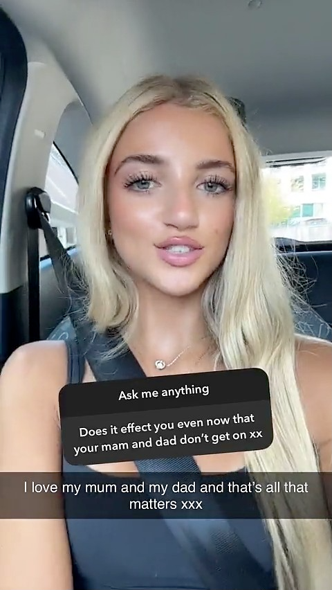 Princess's response on Snapchat to katie price and peter andre's row