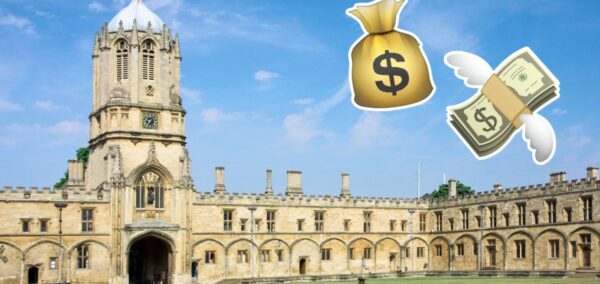 the university of oxford which is a russell group uni and super super rich