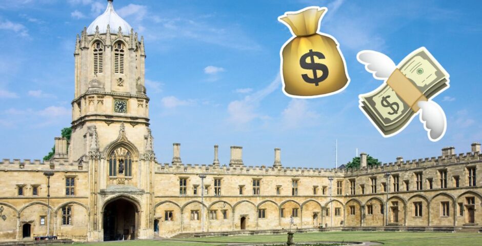 the university of oxford which is a russell group uni and super super rich
