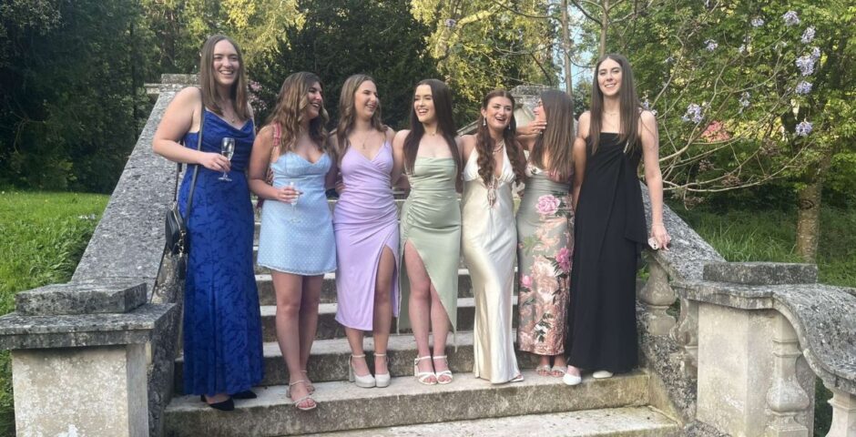 my friend sofia and some other uni of exeter students looking glam
