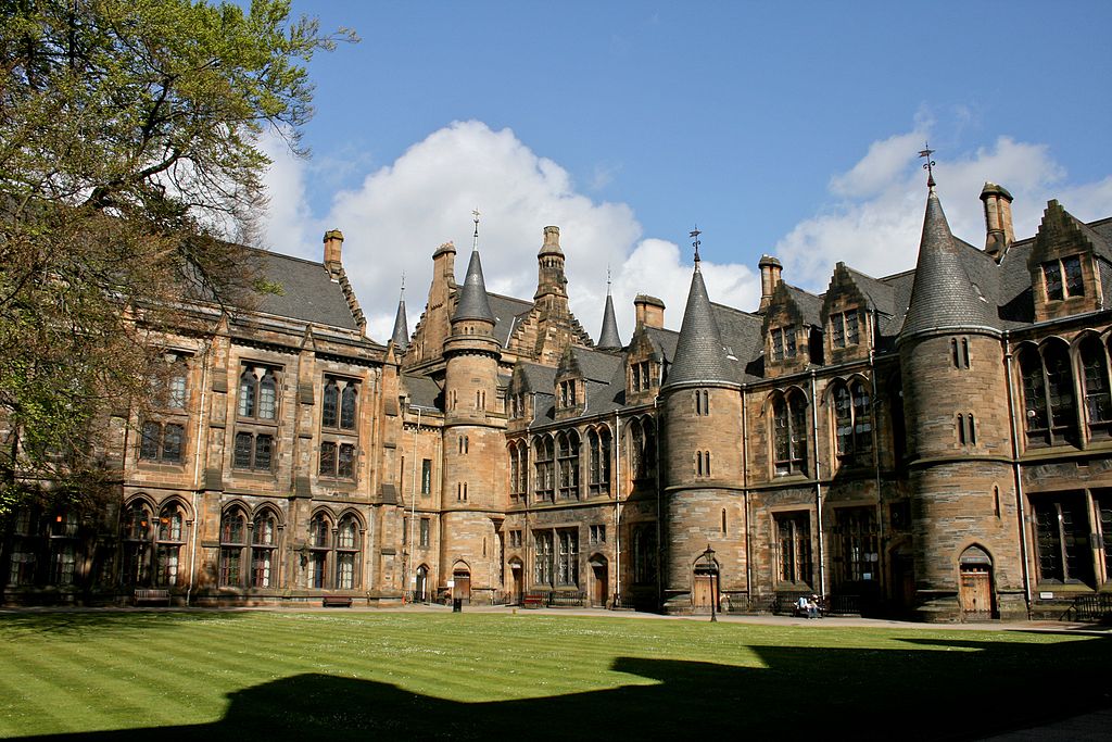 the university of glasgow which is one of the russell group unis and defo rich