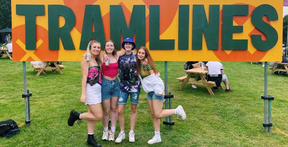 university of sheffield students at tramlines festival 