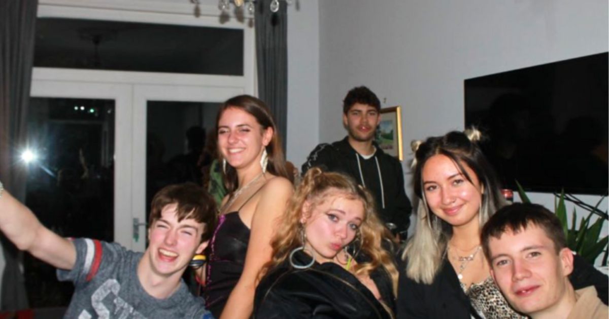 uk unis students at some form of party