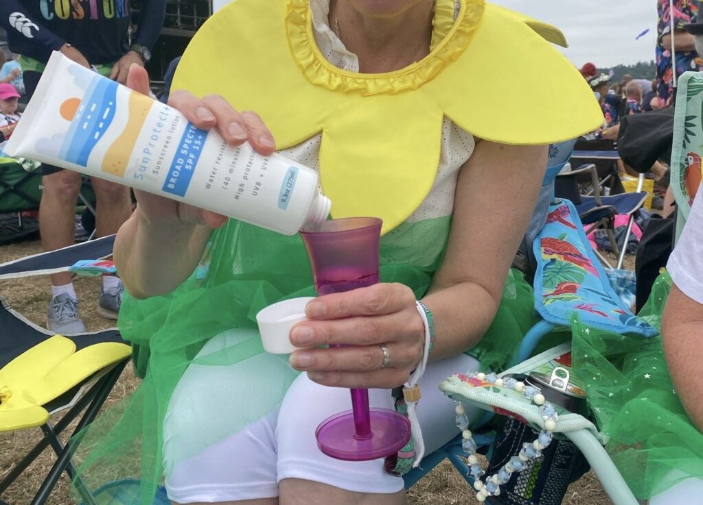 suncream sneak things into festivals