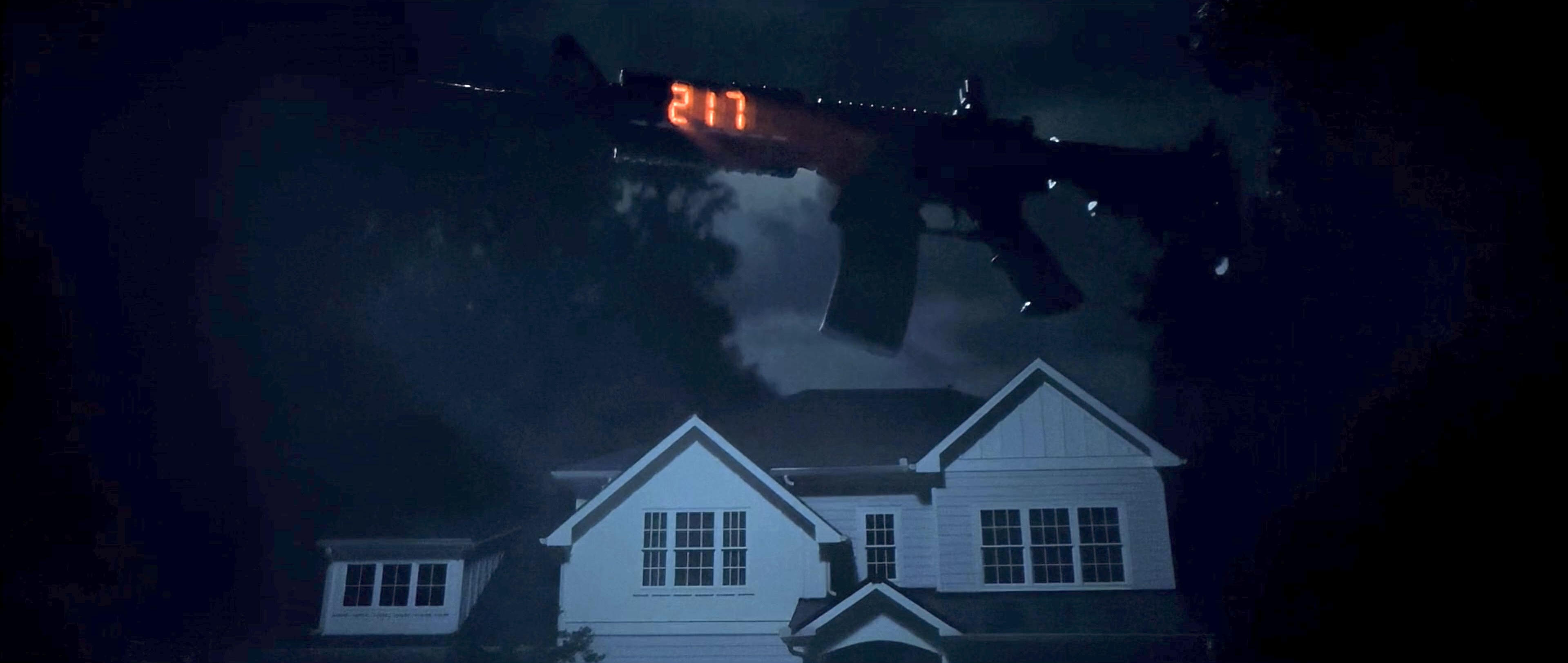 The floating gun in Weapons