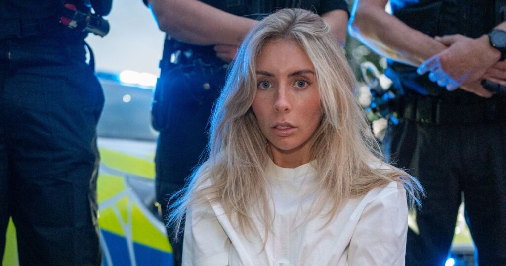 bonnie blue and a load of actors dressed as police