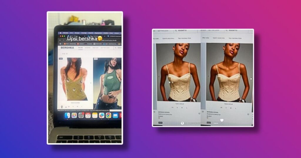 bershka editing photos