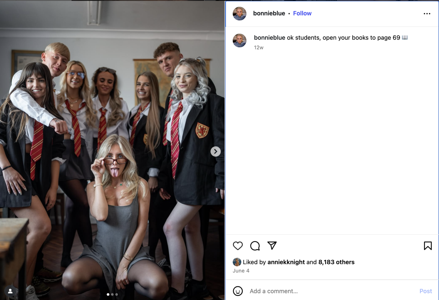 All the pics and clips from Bonnie Blue's collab with Leah Ray