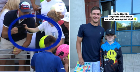 US Open Tennis player speaks out young boy cap