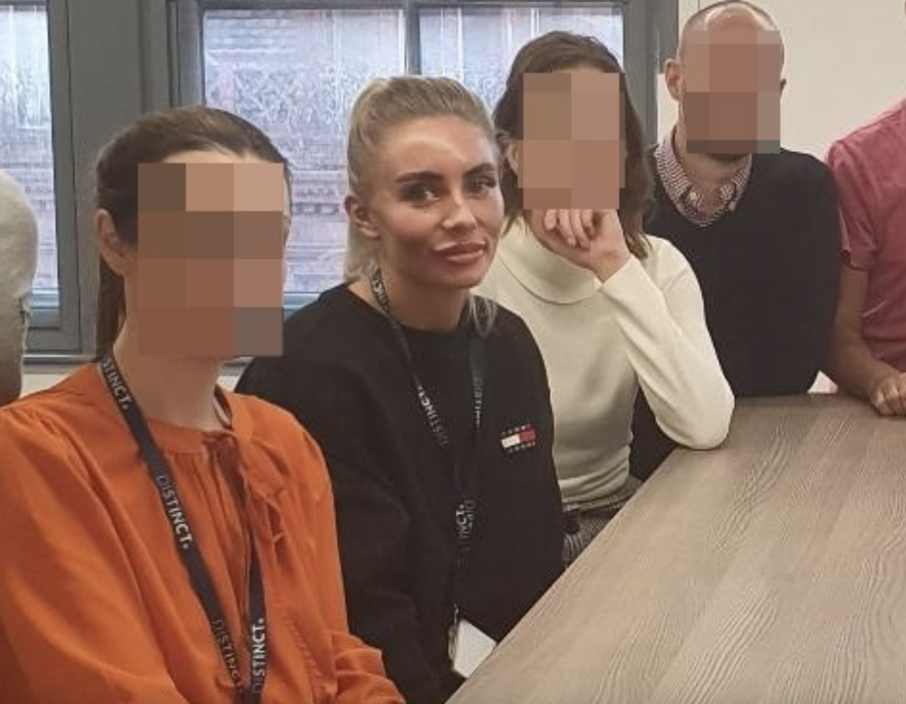 Bonnie Blue looking pretty unenthusiastic in an office(Image via her LinkedIn)