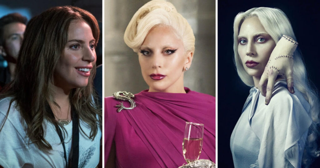 Lady Gaga acting roles ranked