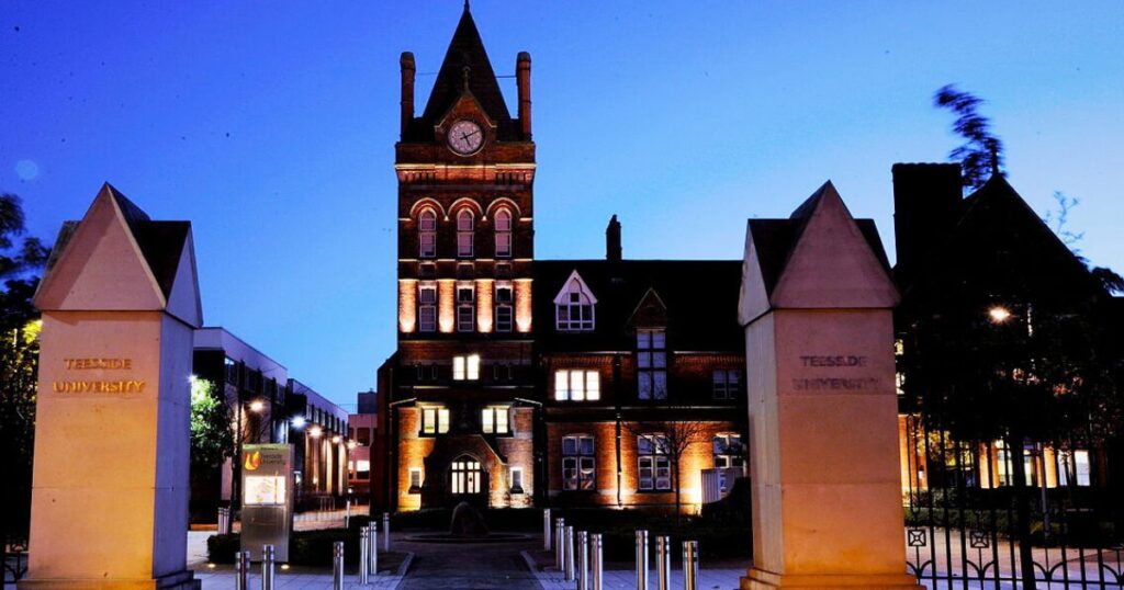 teesside university which is apparently one of the six best uk unis in 2025