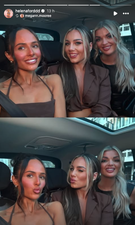 megan helena and emily from a launch event