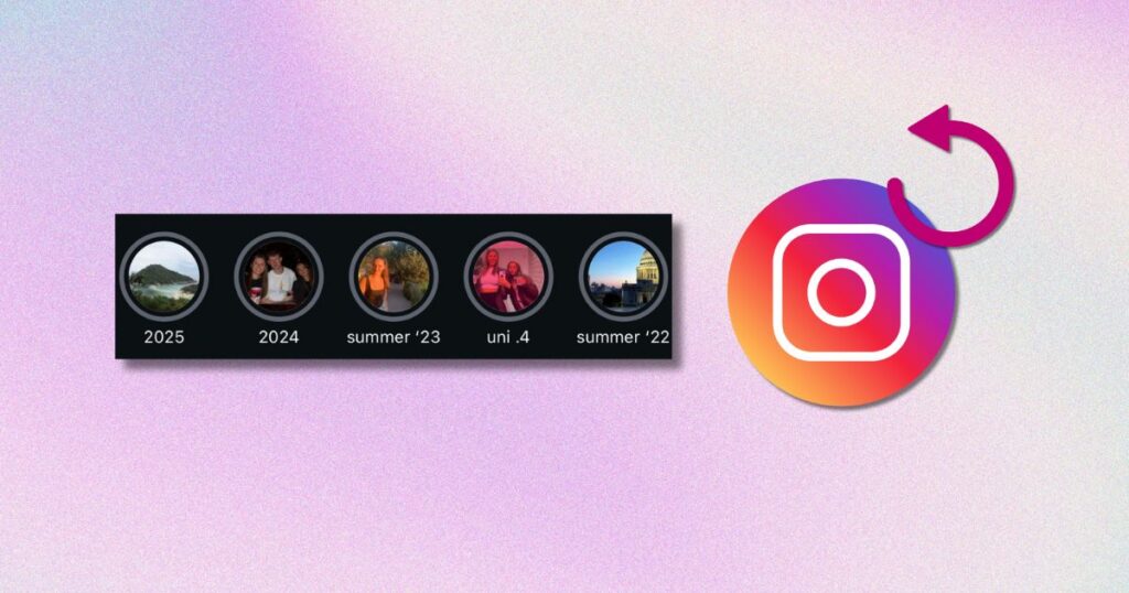 instagram highlights reverse order