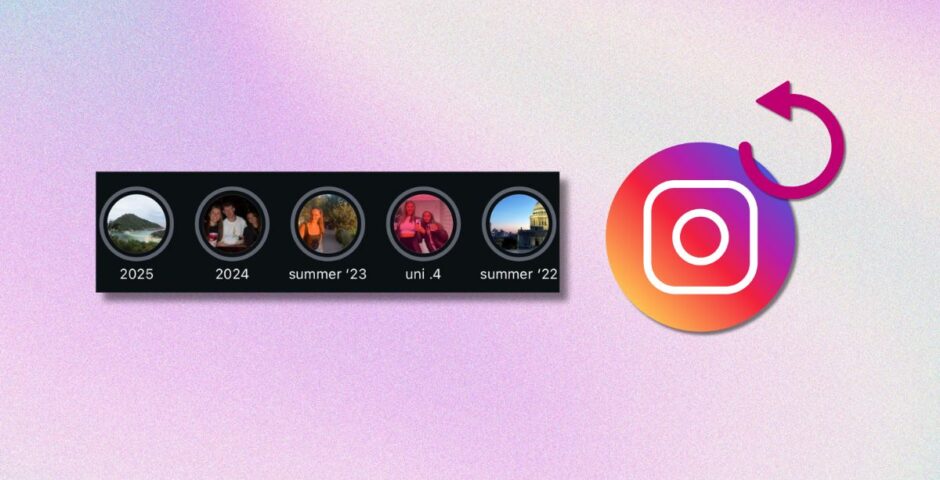 instagram highlights reverse order