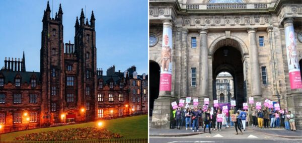university of edinburgh one of the four uk unis where staff are striking in freshers' week 2025 over job cuts