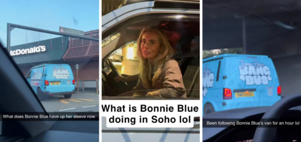 Bonnie Blue bang bus for Freshers