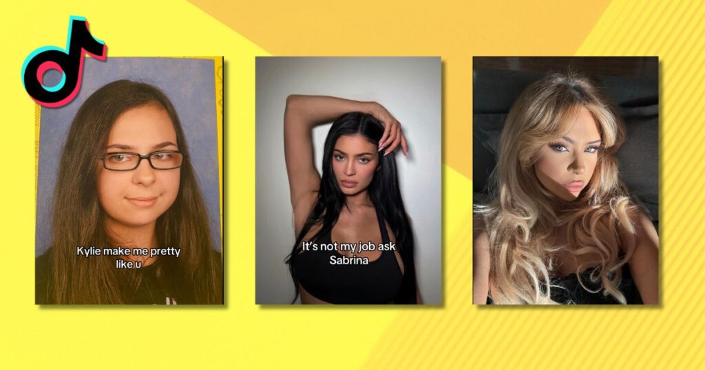 Kylie make me pretty TikTok trend