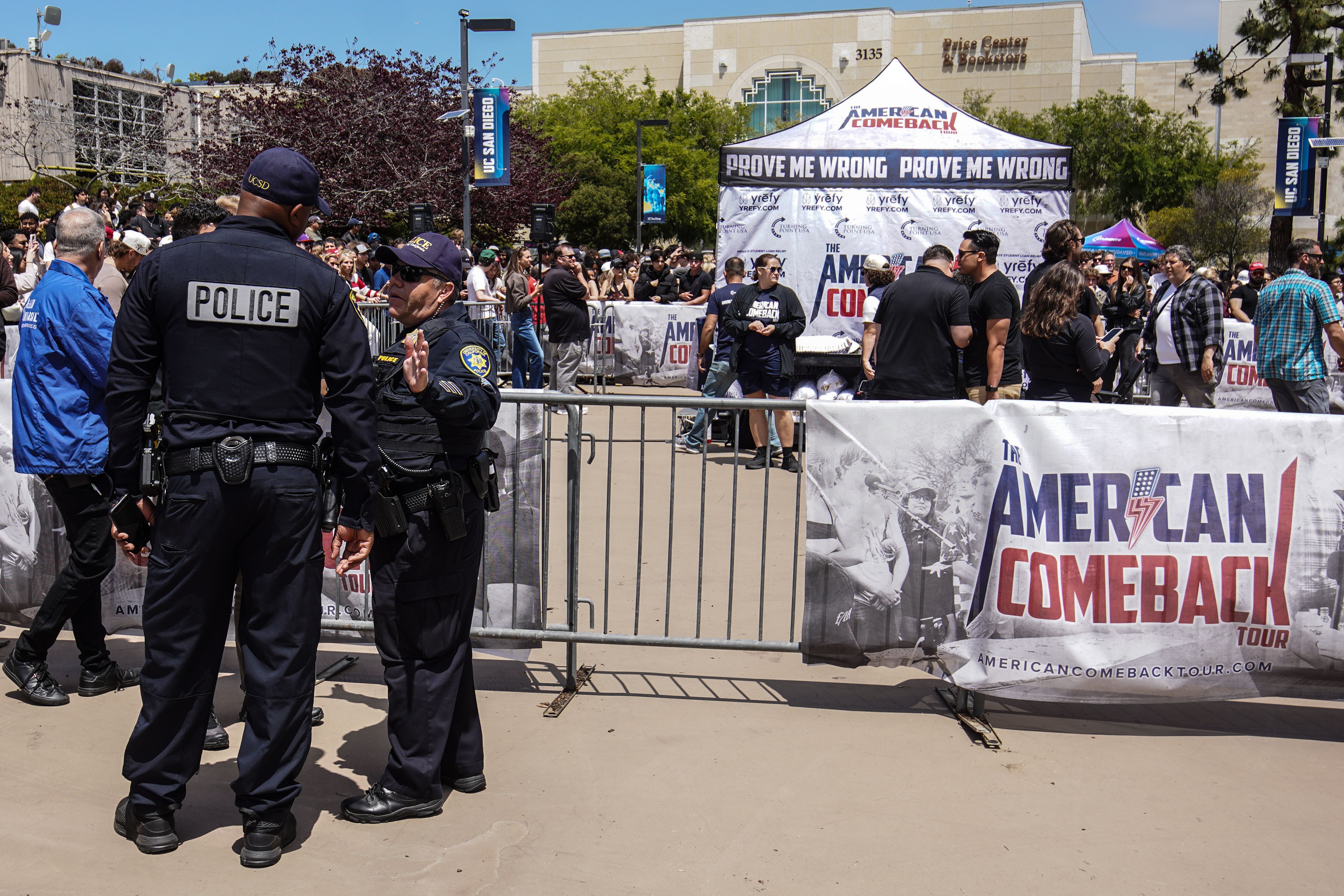 Charlie Kirk shot and killed at Utah Valley University event