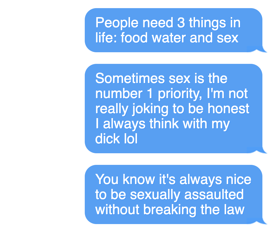 Messages sent in the Liam Allan rape case
