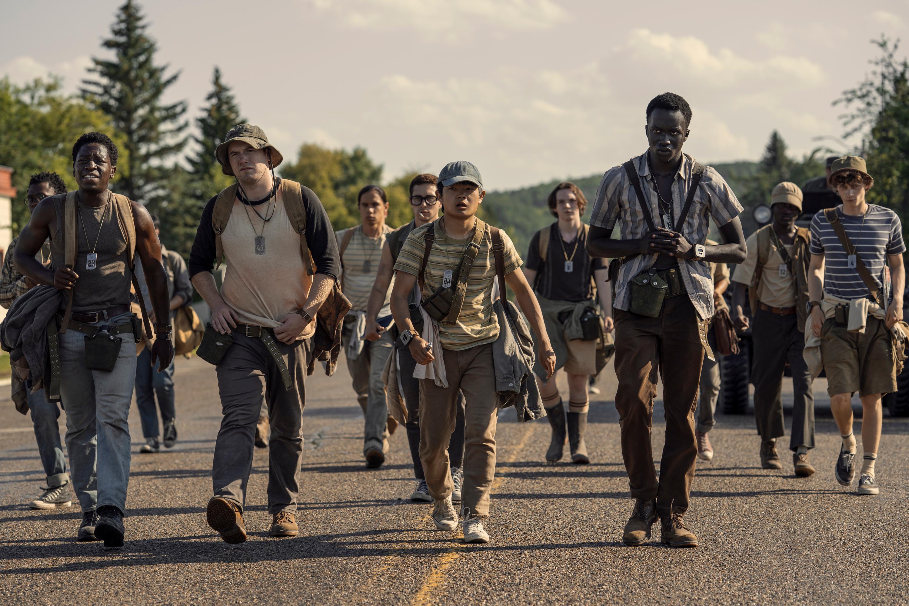 main cast of The Long Walk film