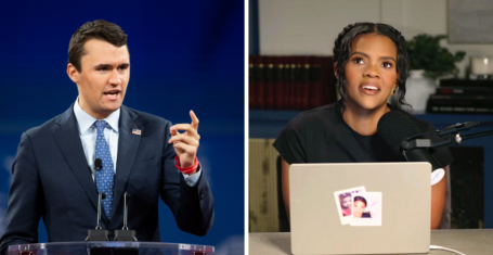 Charlie Kirk and Candace Owens