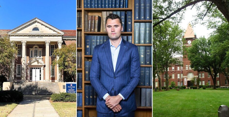 charlie kirk at the uniersity of oxford us unis staff fired professors university of mississippi and cumberland university