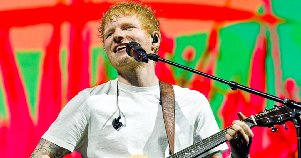 Ed Sheeran punching bag album flops