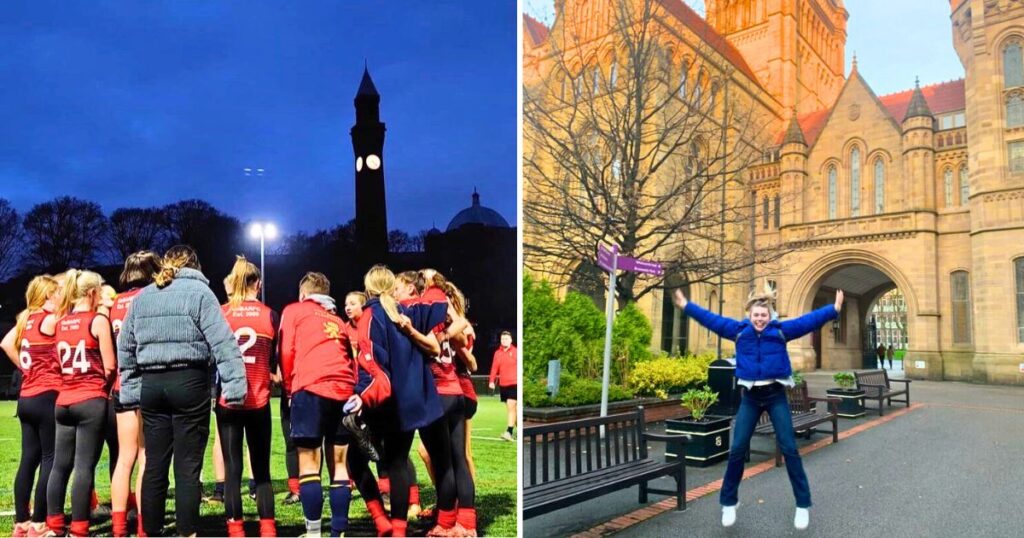 students at the university of birmingham and a student at the university of manchester which are on the top 20 uk unis targeted the most by employers in 2025