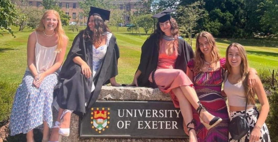 university of exeter students at their graduation