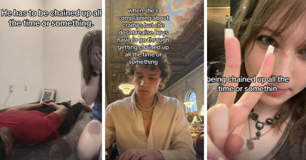 being chained up all the time tiktok