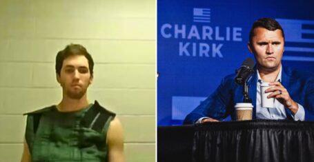 charlie kirk and tyler robinson who has been accused of shooting him