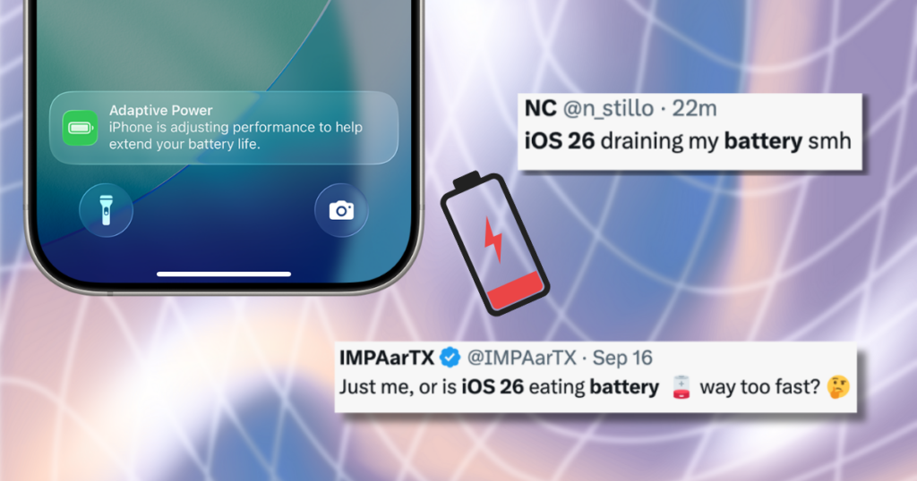 iOS 26 stop draining iPhone battery
