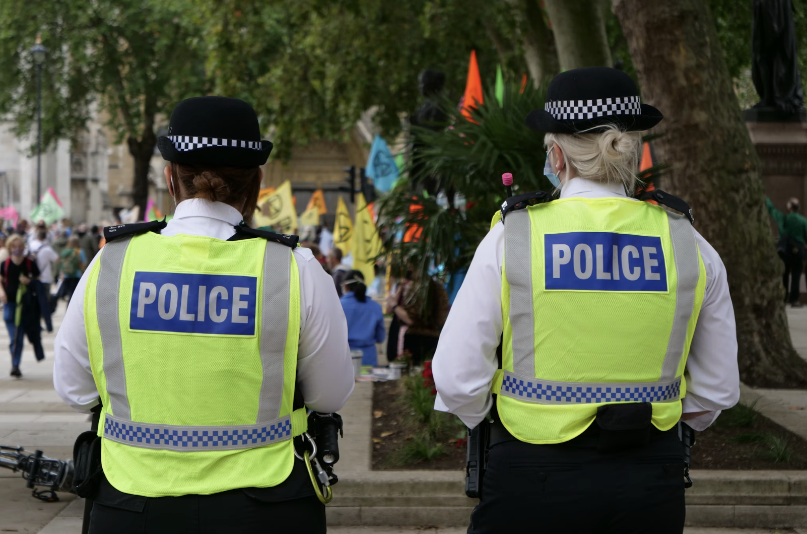 Police officers patrolling