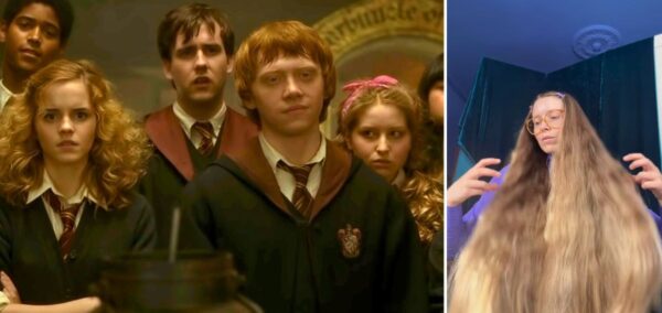 the harry potter cast in the half blood prince including jessie cave as lavender brown, then jessie cave in a hair video for her onlyfans subscribers