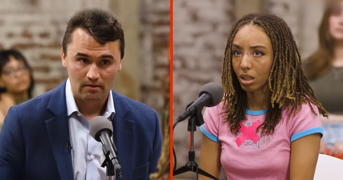 Naima Troutt and Charlie Kirk Jubilee debate