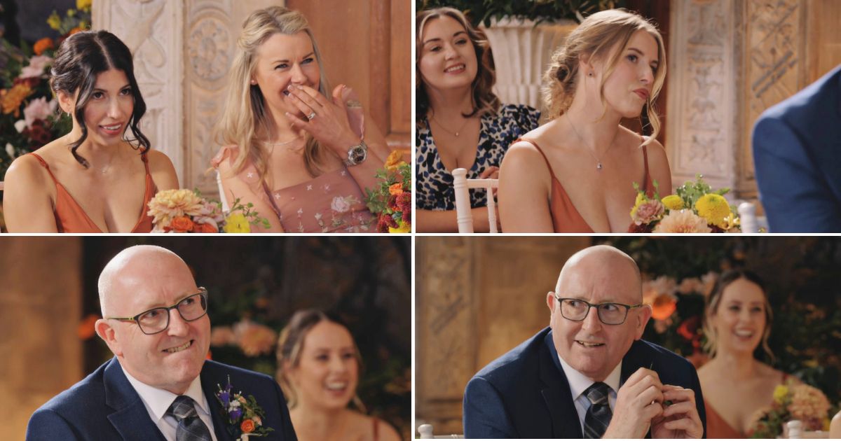 mafs uk A montage of Sarah's family and friends reacting to Dean's rap