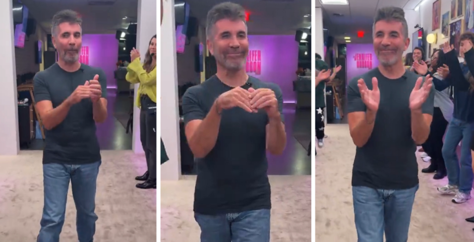 Simon Cowell clapping, The Jennifer Hudson show