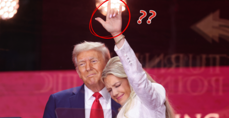 Charlie Erika Kirk hand sign