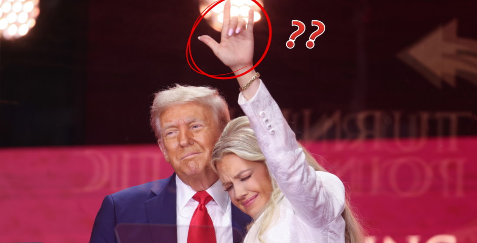 Charlie Erika Kirk hand sign